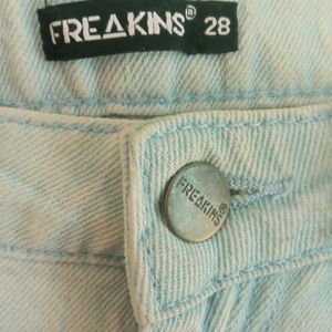 Freakins Light Blue Straight Jeans