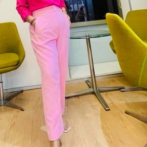 Zara Infamous High Waisted Trouser- Bubble Gum