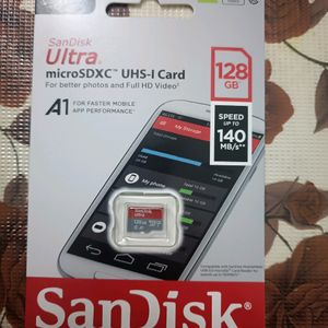 SanDisk Memory Card Ultra 128Gb New💯Sealed Pack