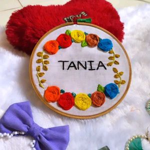 Customized Name Hoop