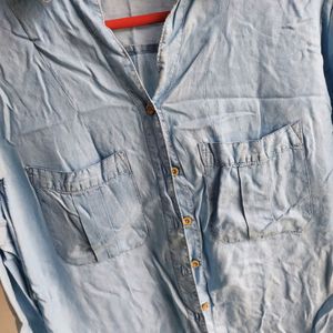 Denim Like Shirt , Can Be Used As Jacket