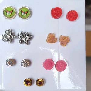 Combo Of Earring Studs For Women(Setof7)