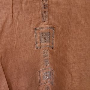 Orange Cotton Kurti