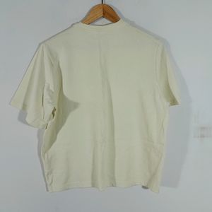 Cream Printed T-Shirt (Women's)