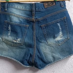 Denim High Waist Shorts