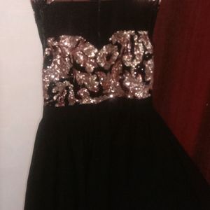 Black Golden Party Dress