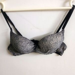 Leopard Print Heavily Padded Push Up Bra