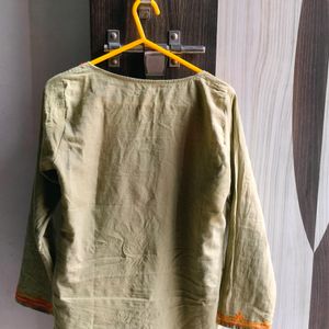 Short Green Kurti