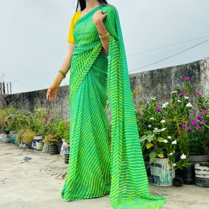 Lehriya Saree