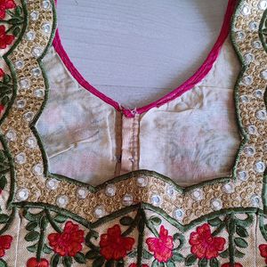 Non Paded Readymade Blouse With 3/4th Hands