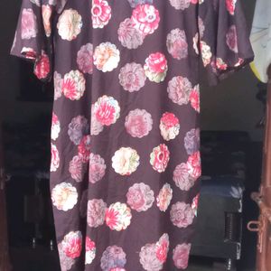 Crepe Printed Kurta Sleeve Design