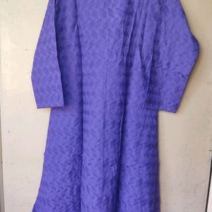 Chikankari Kurta - Purple