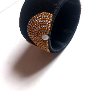 Silk Thread Black Kada