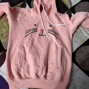 Cute Pink Hoodiee Bust 30/32 Used 2 Time Only