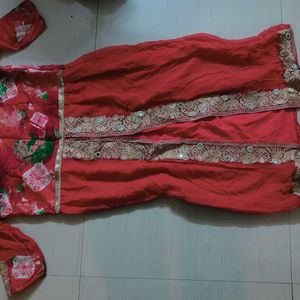 Kurti With Mirror Work