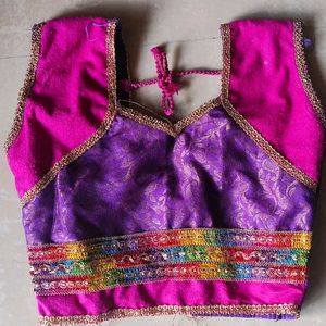 Radha Garba (Purple) Lehenga Choli Kids