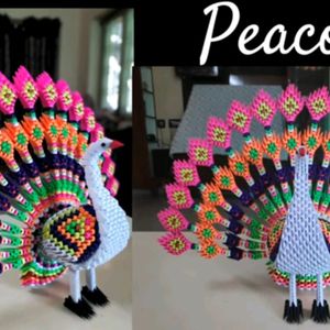 3d Origami Peacock