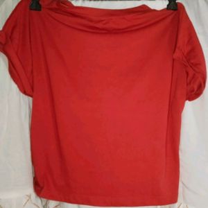 Red Crop Tshirt