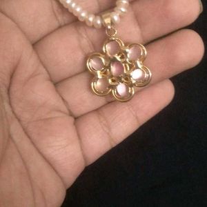 Original Pink Pearl Necklace Set