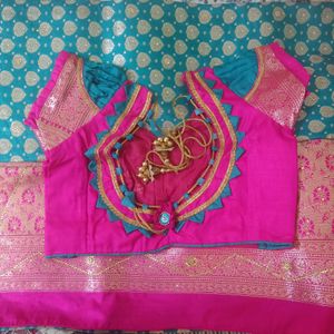 Most Beautiful Wedding Saree With Designar Blause