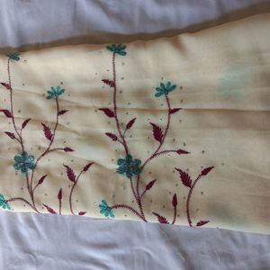 New Embroided Saree