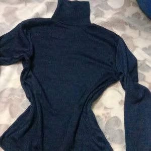 Navy Blue Turtle Neck