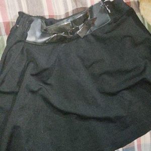 A Black Mini Skirt