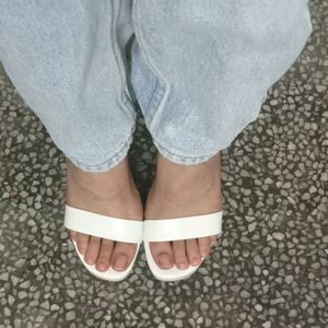 White Pencil Heels