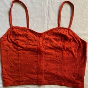 Red Women Crop Combo Top