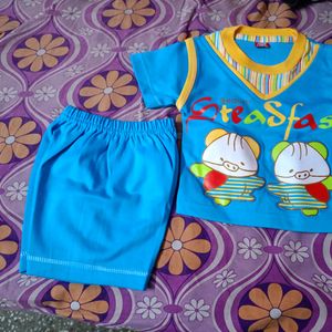 New Baby Tshirt Nikkar Set💙