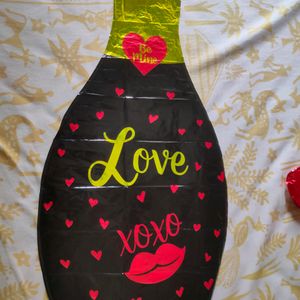 Love And Bottle Foil Balloons