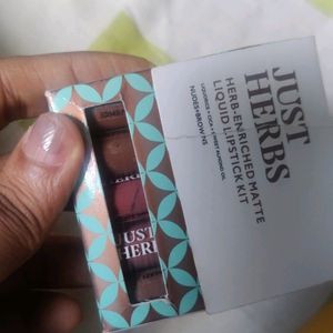 Brand New Just Herbs Lipstick Kit Nudes And Browns