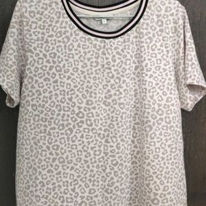 Baby Pink Animal Print Regular Tshirt