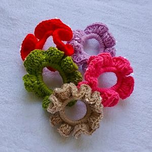 Handmade Crochet Scrunchies