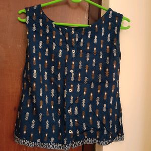 Navy Blue Colour Avaasaa Kurti for jeans Wear