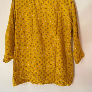 Yellow Short Kurti