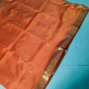 Orange Colour Pure Kanchi Pattu Saree