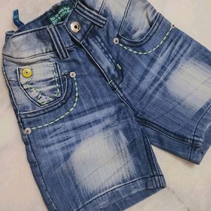 Blue Shorts Denim For Baby Girl 12-18 Month