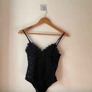 Black H&M Lacy Bodysuit 🤍