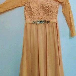 Gown -orange Yellow Colour