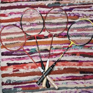 4 Set Of Badminton