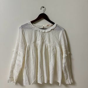 Zara Cotton White Top