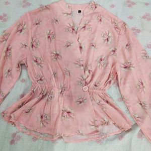 New Pink Floral Top