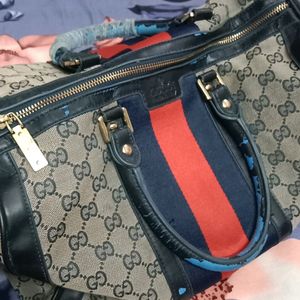 Gucci Vitage GG Canvas  Handle bag