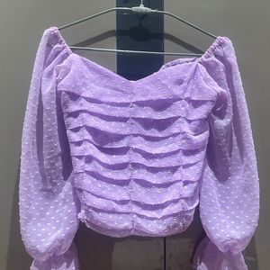 Lavender Colored Party Top