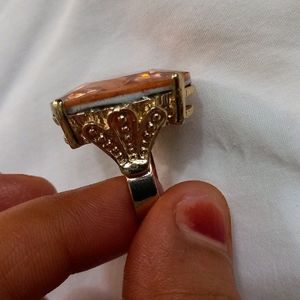 Like New Adjustable Big Stone Designer Ring