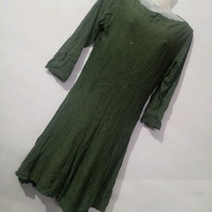 Woolen Olive Green Kurta