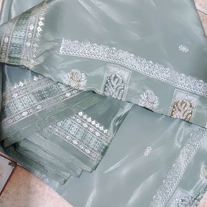 Crepe Satin Saree