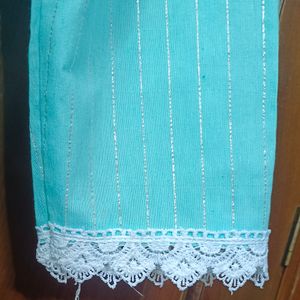 Embroidery Work Beautiful Sky Blue Kurta