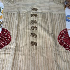 Vintage Vibe Beige Kurta